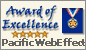 Official Award Winner - Award of Excellence by Pacific Web Effects